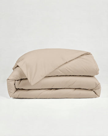 Housse de couette en Percale de coton - Beige