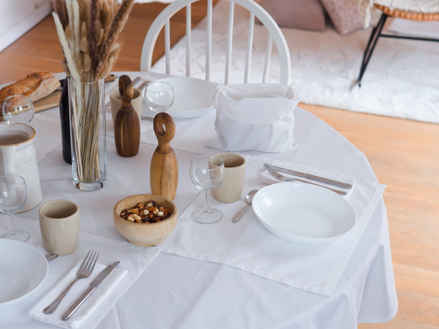 Dejorine - Nappe  en Coton - Teinte Blanc