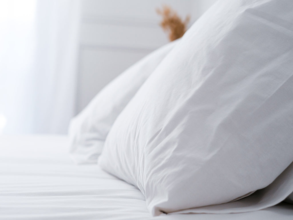 Dejorine - Taie d'oreiller en Percale de Coton - Teinte Blanc