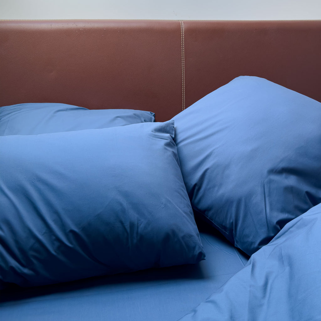 Taie d'oreiller en Percale de coton - Bleu marine