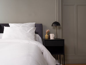 Housse de couette Vologne en Percale de coton française - Blanc