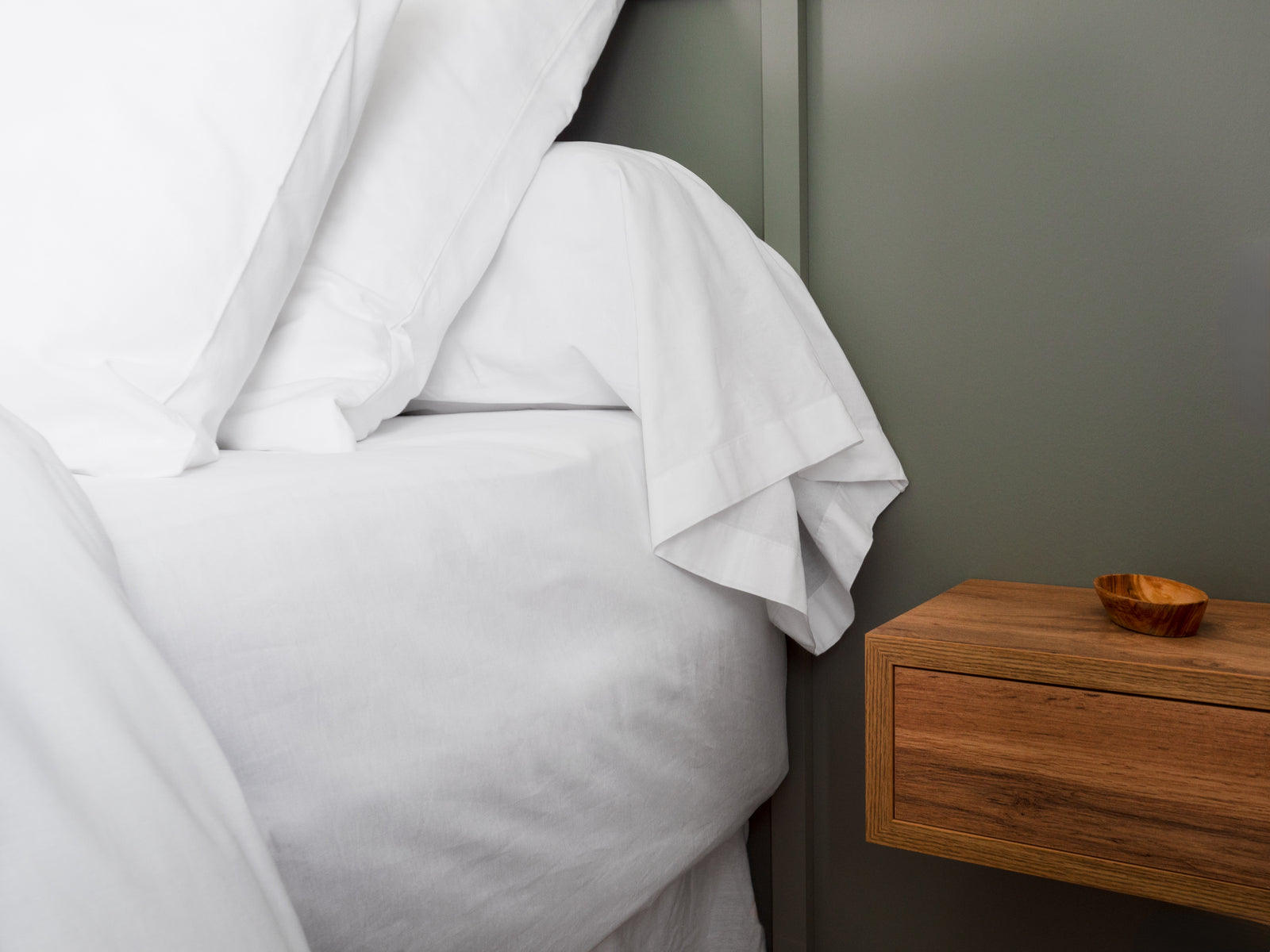 Drap housse Vologne en Percale de coton française - Blanc