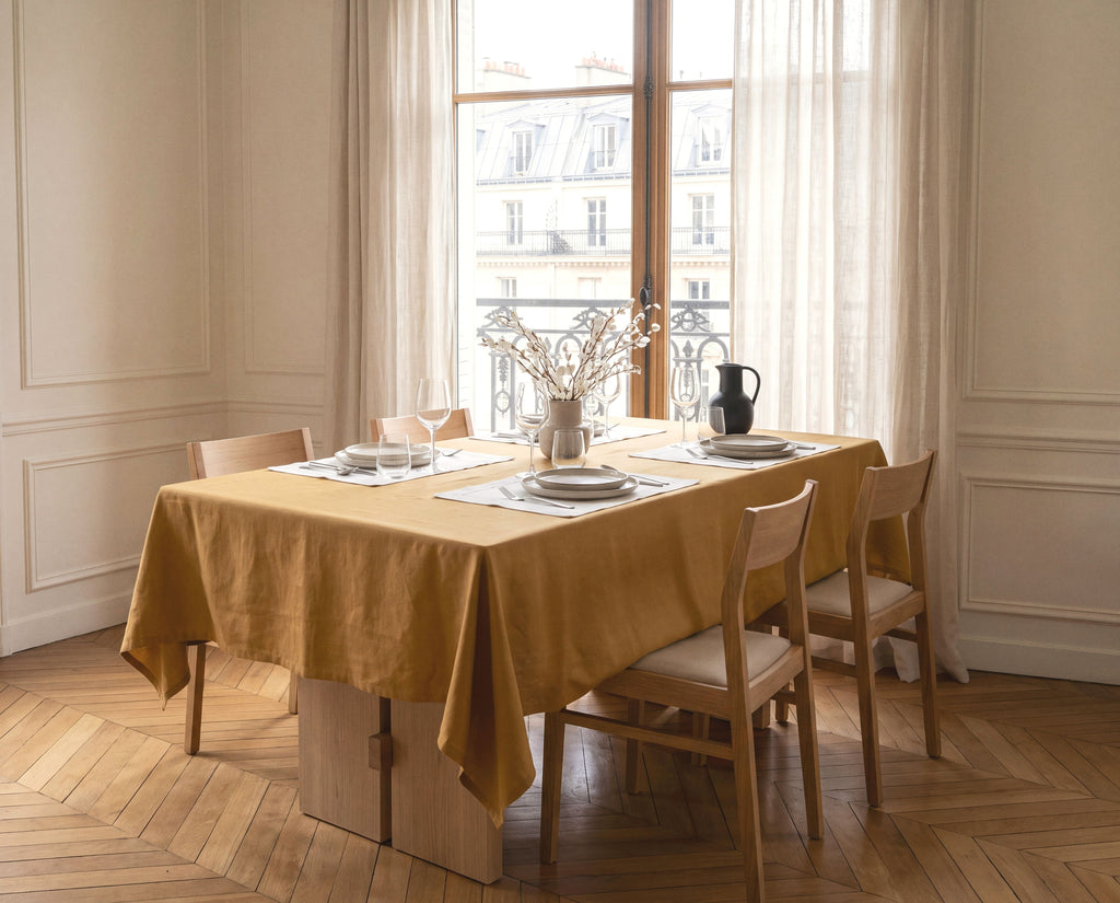 Nappe de table Mensa Ambre dorée