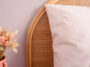 Parure de lit Vologne en Percale de coton française - Rose poudré