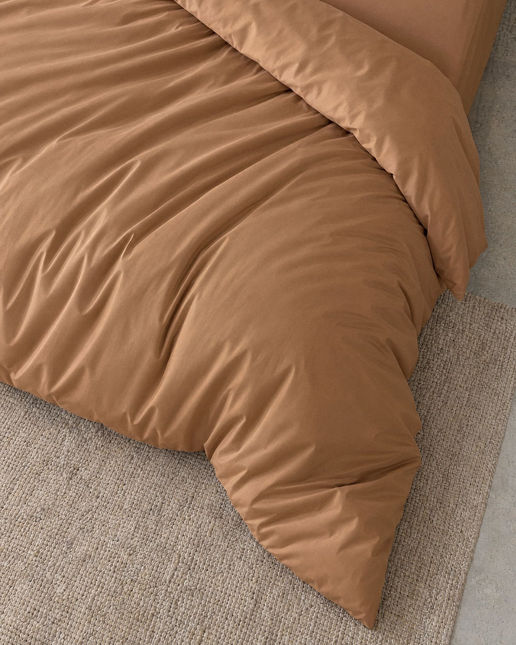 Parure de lit en Percale de coton - Marron