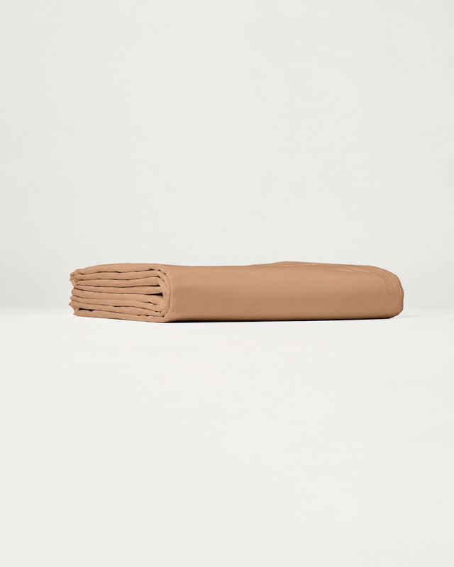 Drap housse en Percale de coton - Marron