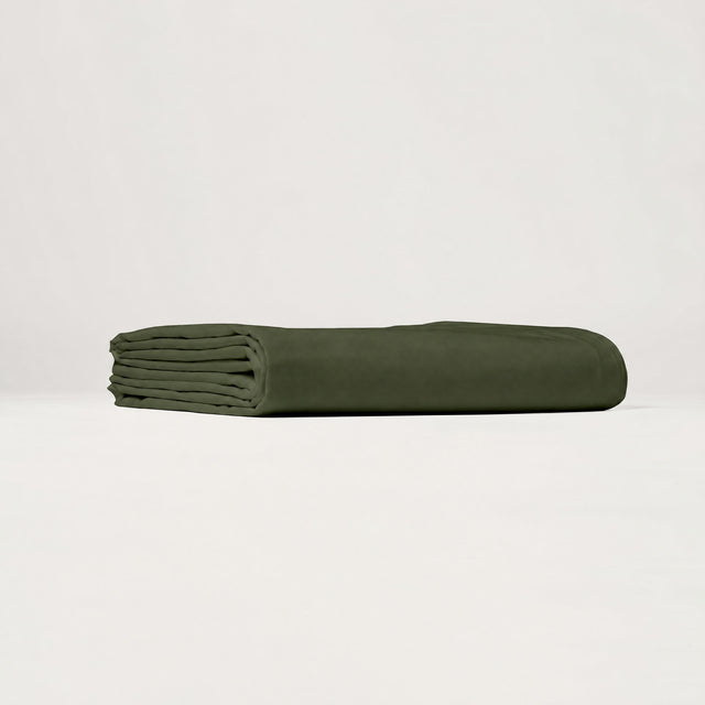 Drap housse en Percale de coton - Vert sapin
