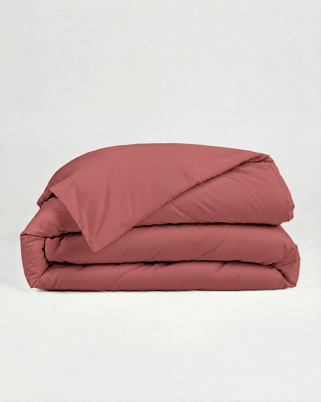 Housse de couette en Percale de coton - Vieux rose