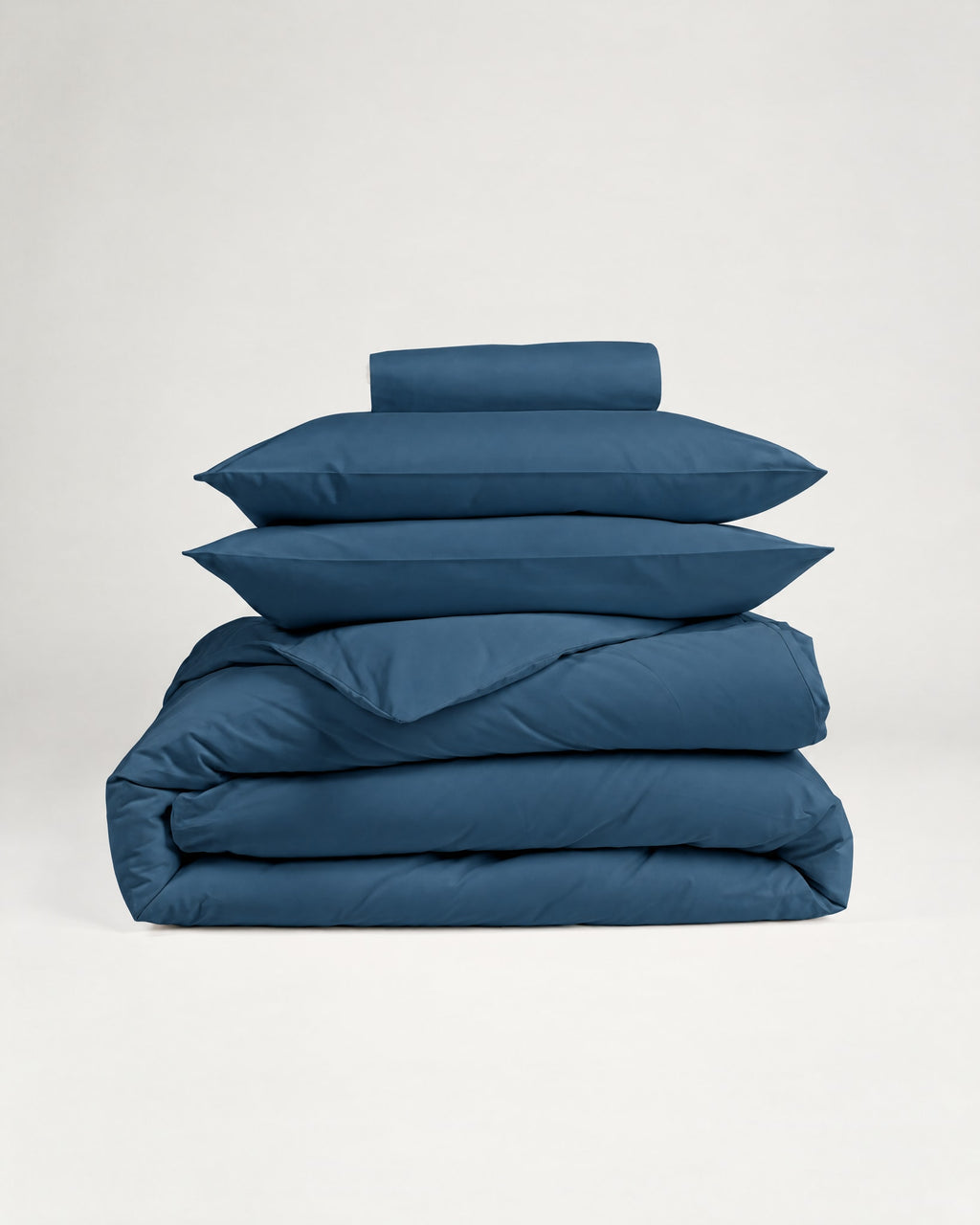 Parure de lit en Percale de coton - Bleu marine