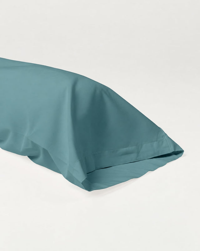 Taie de traversin en Percale de coton - Emeraude