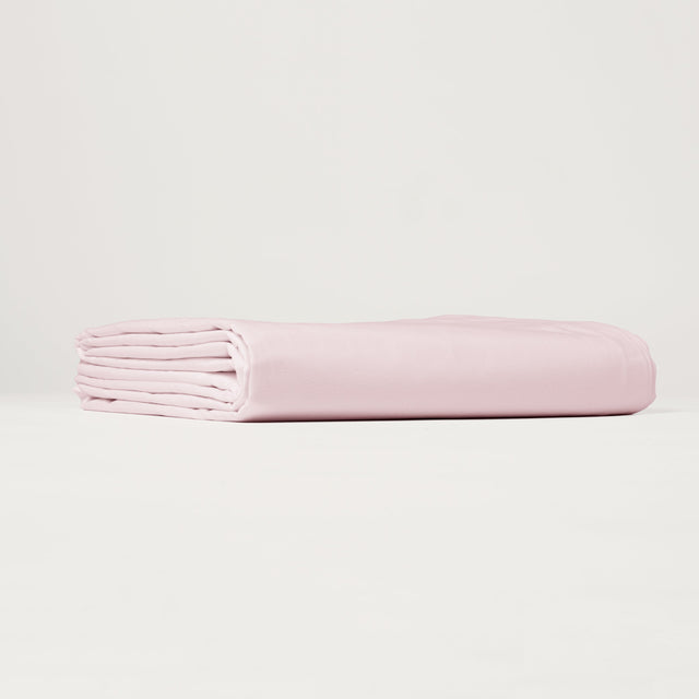 Dejorine - Drap housse en Percale de Coton - Teinte Poudre d'orchidée - Couleur Rose Clair