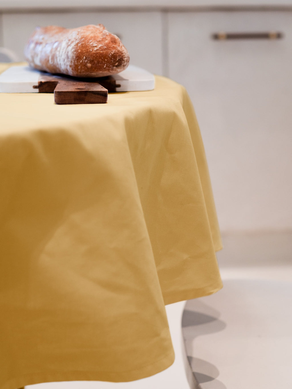 Dejorine - Nappe en Coton - Teinte Ambre doré - Couleur Jaune