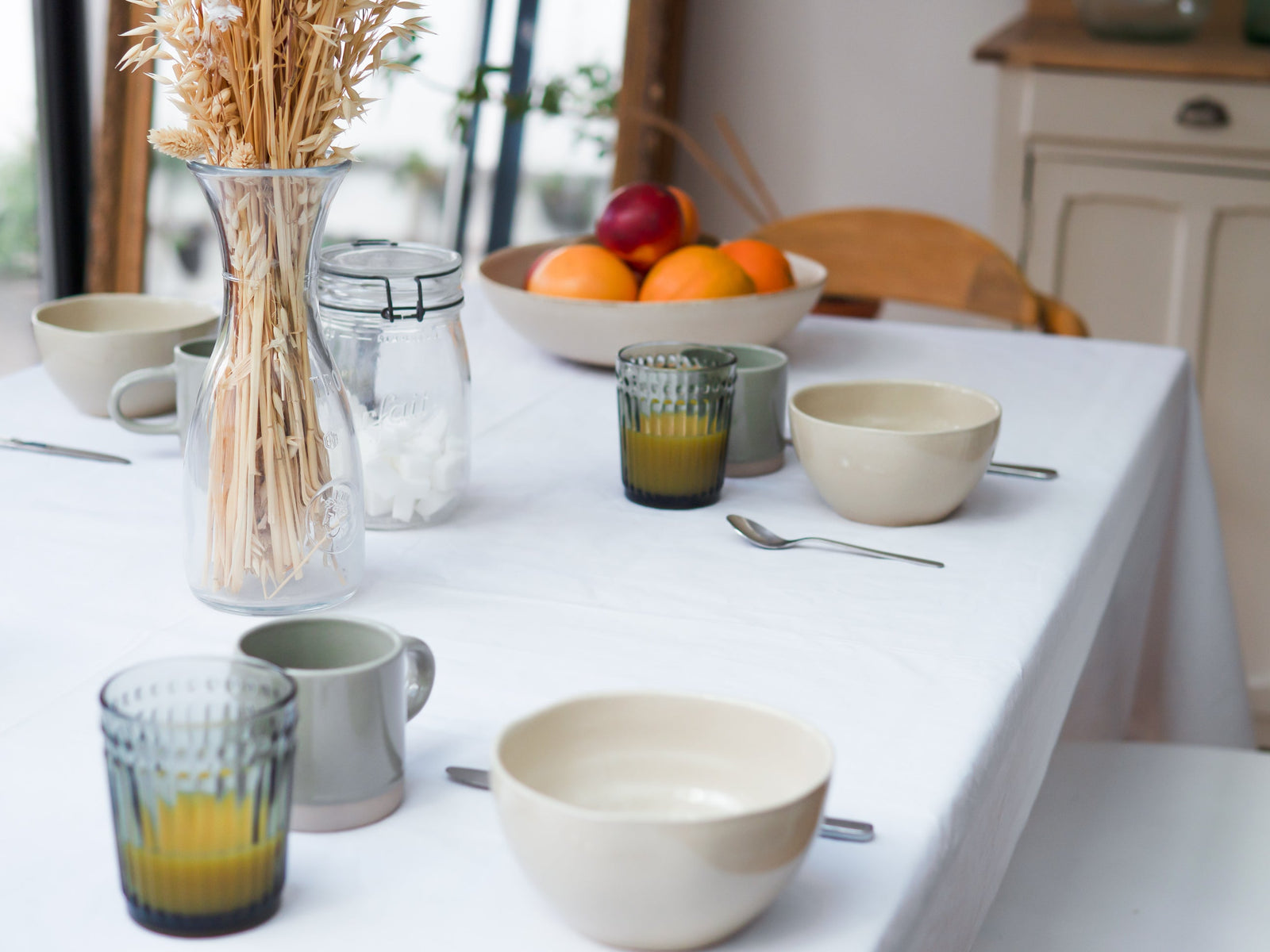 Dejorine - Nappe  en Coton - Teinte Blanc