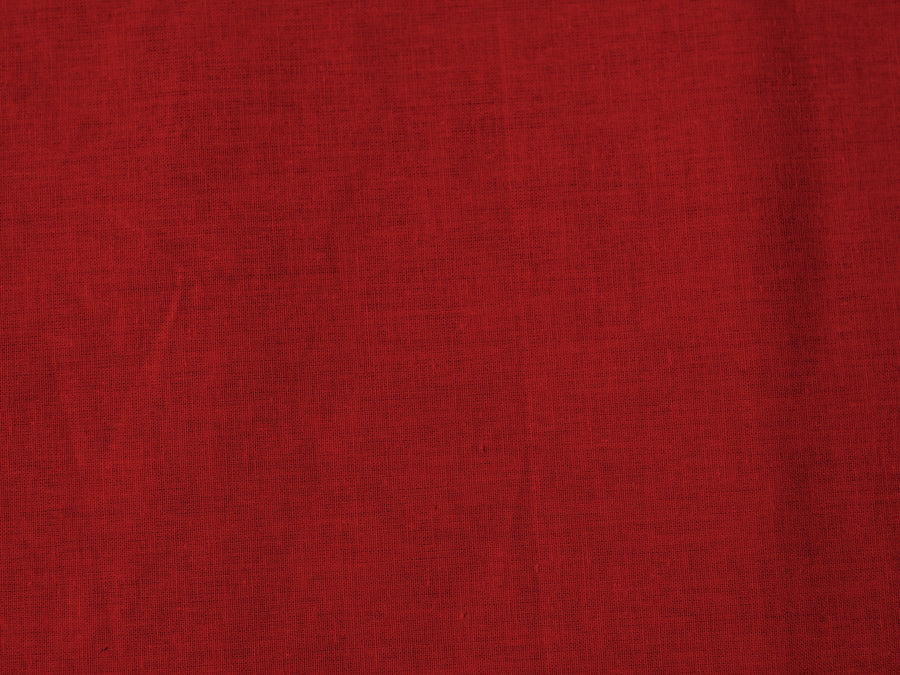 Dejorine - Nappe  en Coton - Teinte Terre rouge - Couleur Rouge