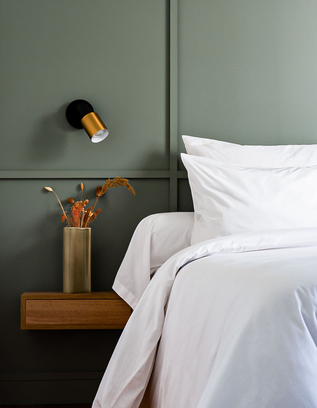 Parure de lit en Percale de coton Vologne - Blanc