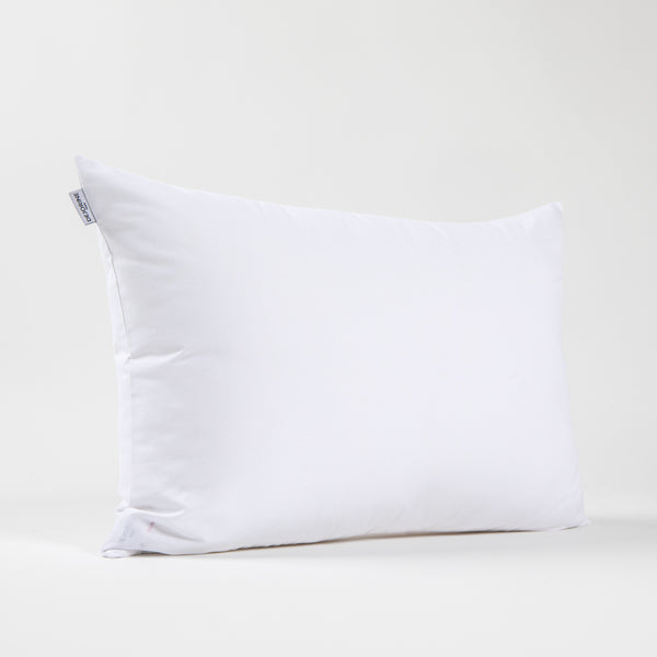 Taie d'oreiller rectangulaire en coton 57 fils/cm² blanc tissée en France - Made in France - Dejorine
