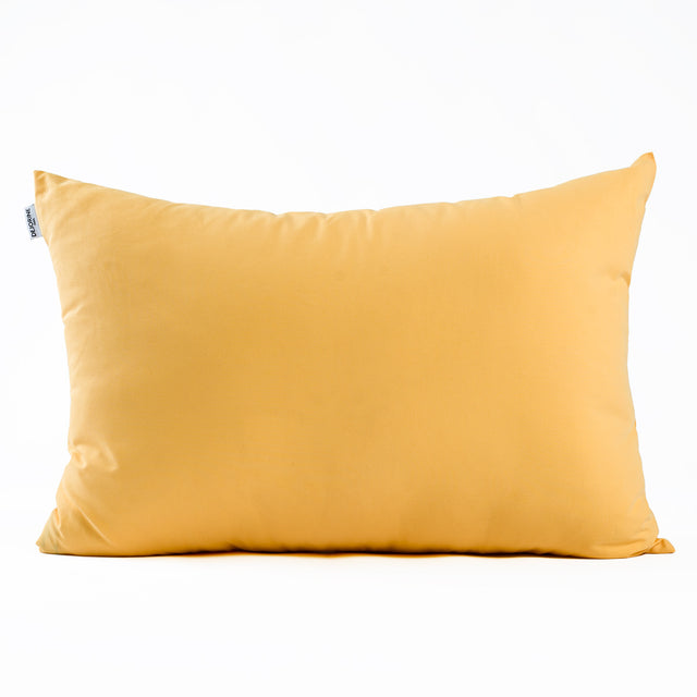 Housse de coussin rectangulaire en coton jaune - Made in France - Dejorine