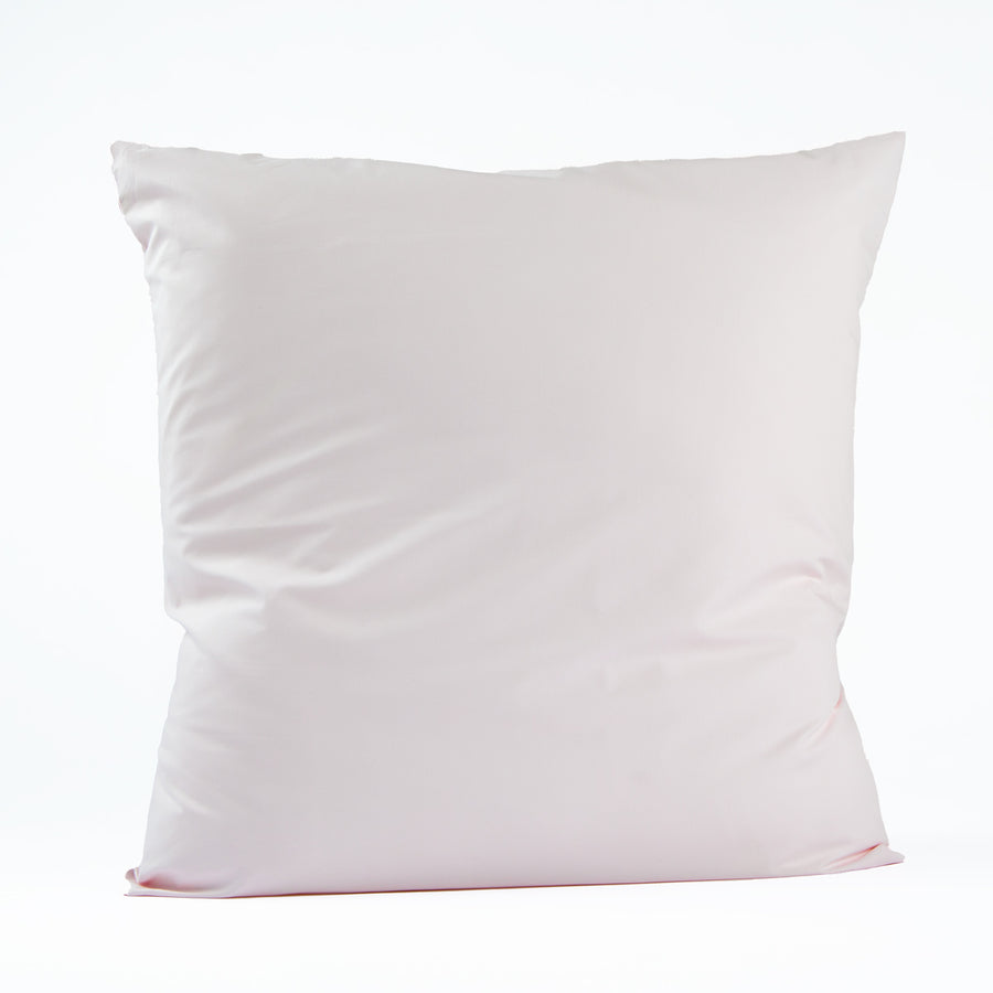Taie d'oreiller carrée rose poudré
 en Percale de coton 