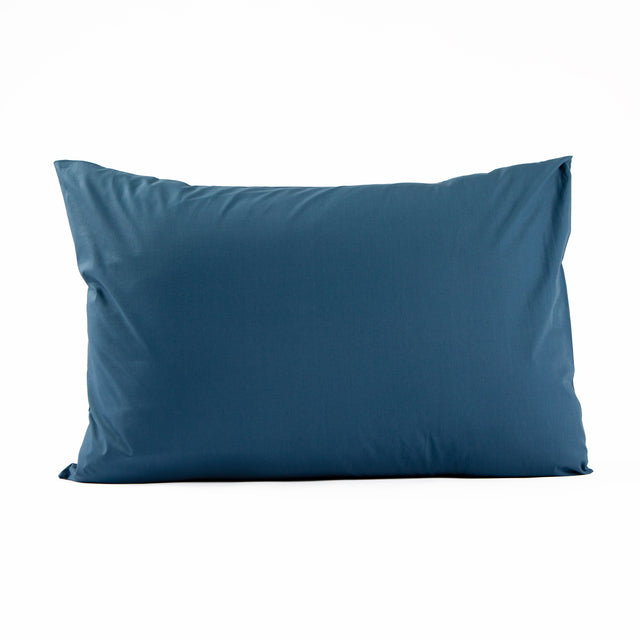 Taie d'oreiller en Percale de coton Vologne - Bleu marine