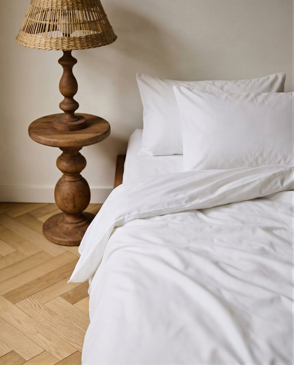 Taie d'oreiller en Percale de coton - Blanc