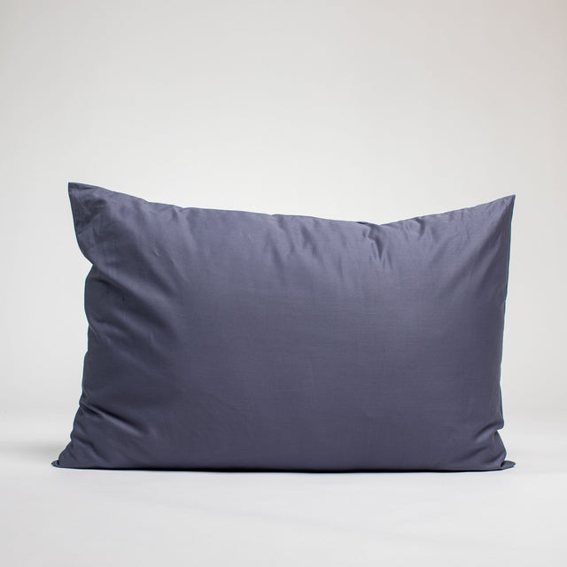 Taie d'oreiller en Satin de coton - Bleu nuit