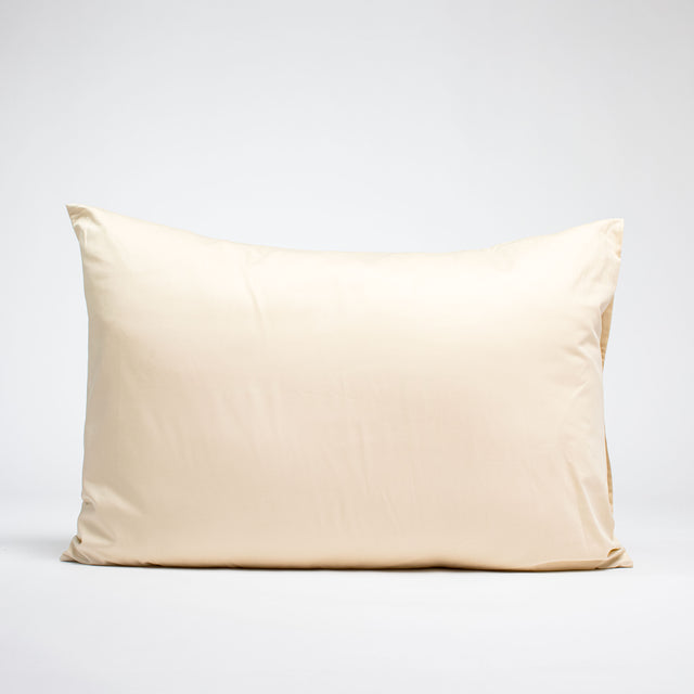Taie d'oreiller en Satin de coton - Beige ivoire
