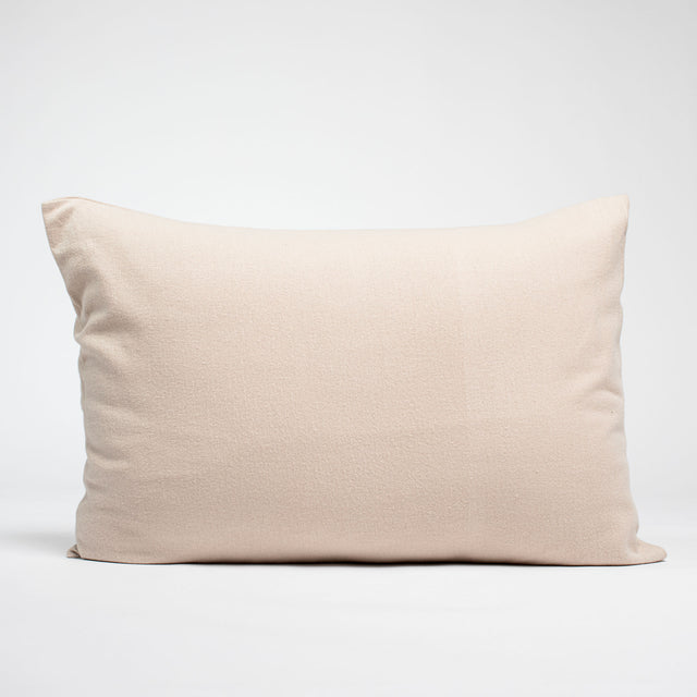 Taie d'oreiller en Flanelle de coton - Beige clair