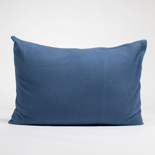 Taie d'oreiller en Flanelle de coton - Bleu nuit