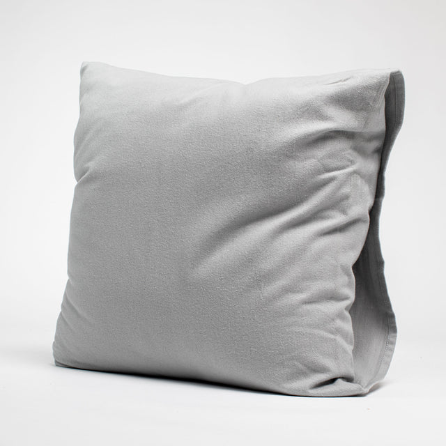 Taie d'oreiller en Flanelle de coton - Gris argent