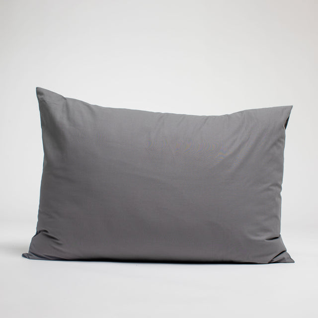 Taie d'oreiller en coton - Gris souris