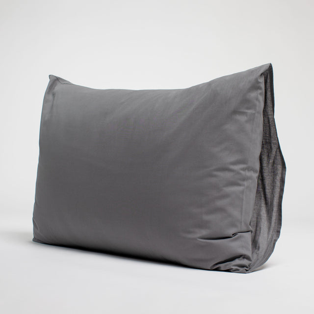 Taie d'oreiller en coton - Gris souris