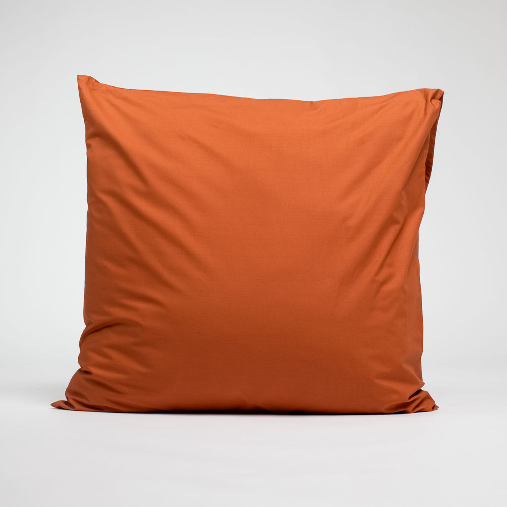 Taies d'oreiller X2 en Percale de coton - Ocre