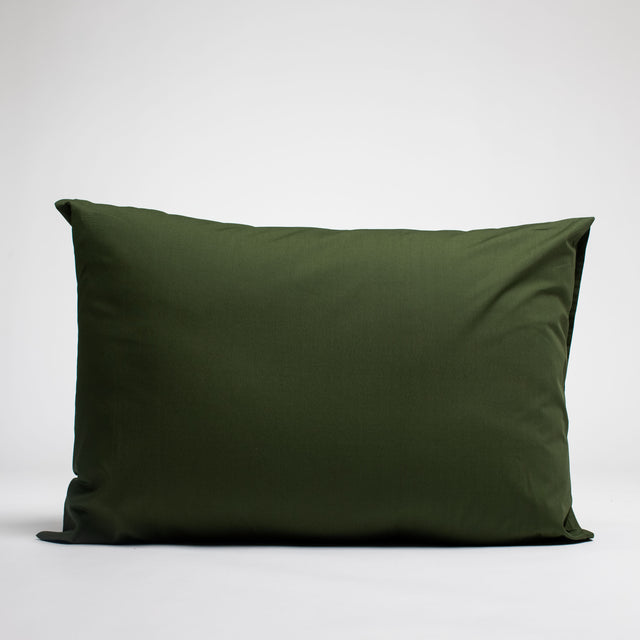 Taie d'oreiller en Percale de coton - Vert sapin