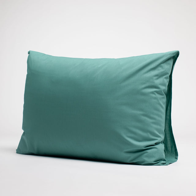 Taie d'oreiller en Percale de coton - Emeraude